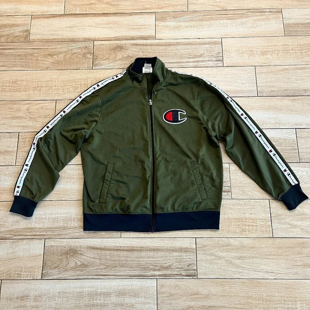 Mens Champion Green Zipper Jacket - XL